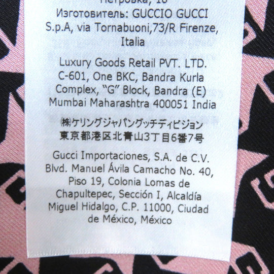 GUCCI tailored jacket 674323 Main: 90% wool, Main: 10% polyamide (nylon), Lining: 100% silk Pink black Women 40 Used Authentic