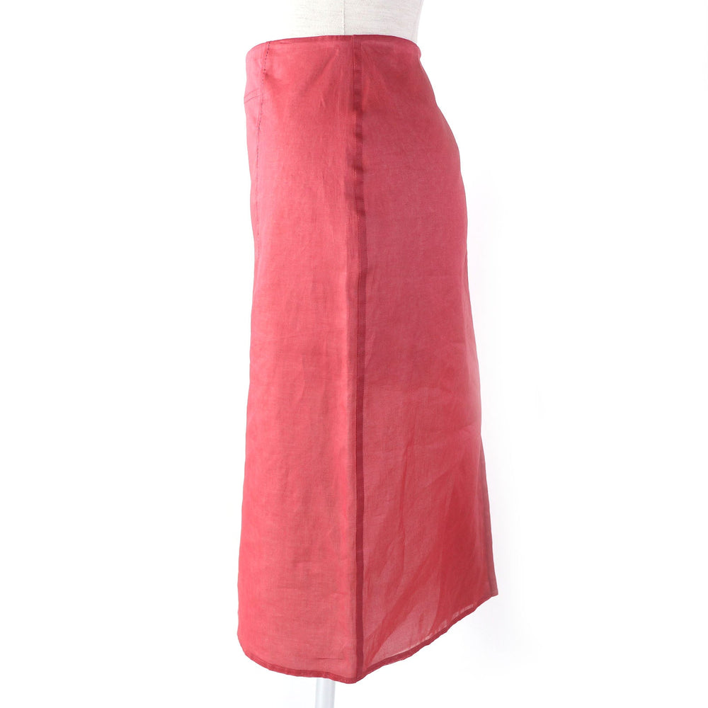 HERMES Tight Skirt Outer: 100% cotton, Lining: 100% cupra pink Women 34 Used Authentic