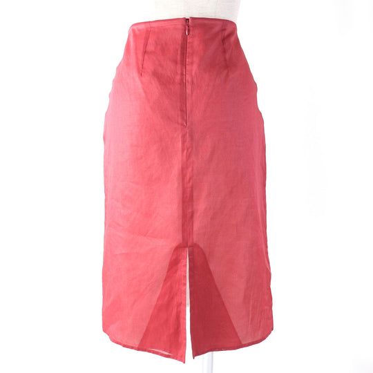 HERMES Tight Skirt Outer: 100% cotton, Lining: 100% cupra pink Women 34 Used Authentic