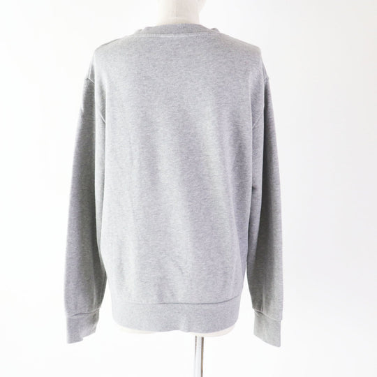 MONCLER pullover Outer material: 92% cotton, Outer material: 8% nylon, Part: 98% cotton, Part: 2% polyurethane gray MAGLIA Women XS Used Authentic