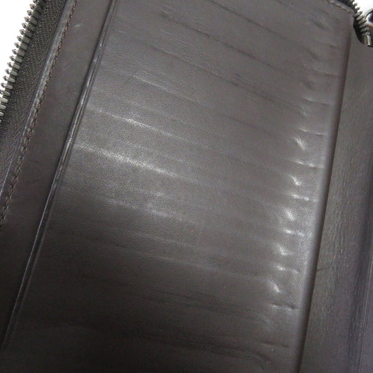 Berluti Long Wallet Purse Main: Leather Brown mens Used Authentic
