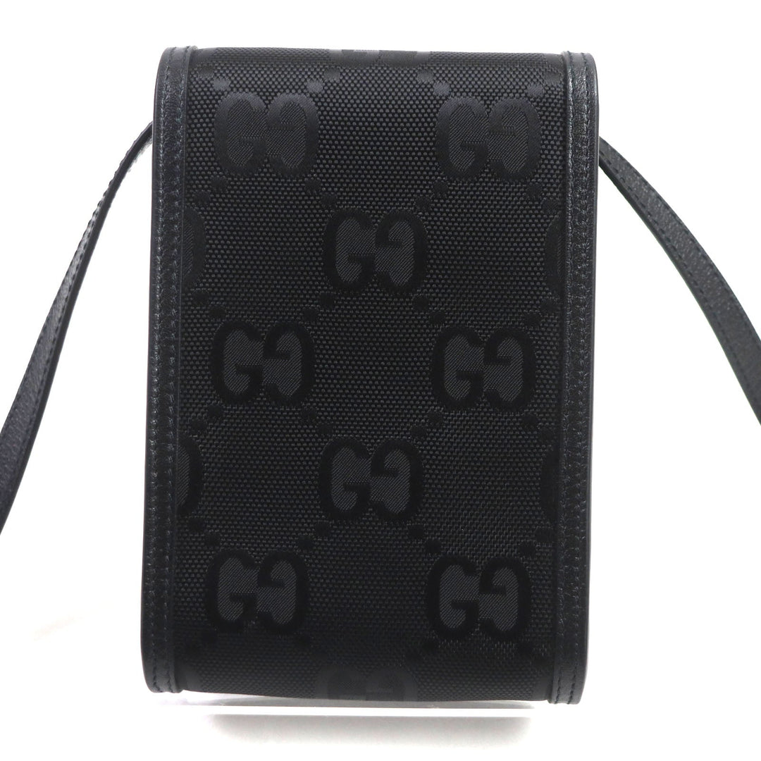 GUCCI Shoulder Bag 625599 Main: Nylon, Main: Leather black Off the Grid Mini mens Used Authentic
