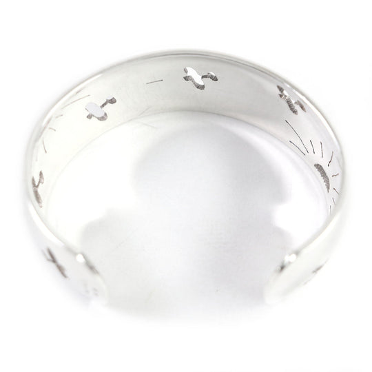 HERMES Bangle Main�FSV925 Silver mens Used Authentic