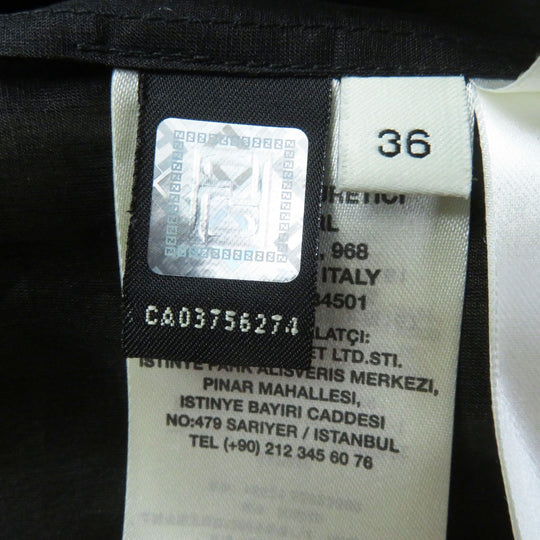 FENDI flare skirt FQ6560 Outer: 50% nylon, Outer: 50% acrylic, Lining: 100% silk Black green Women 36 Used Authentic