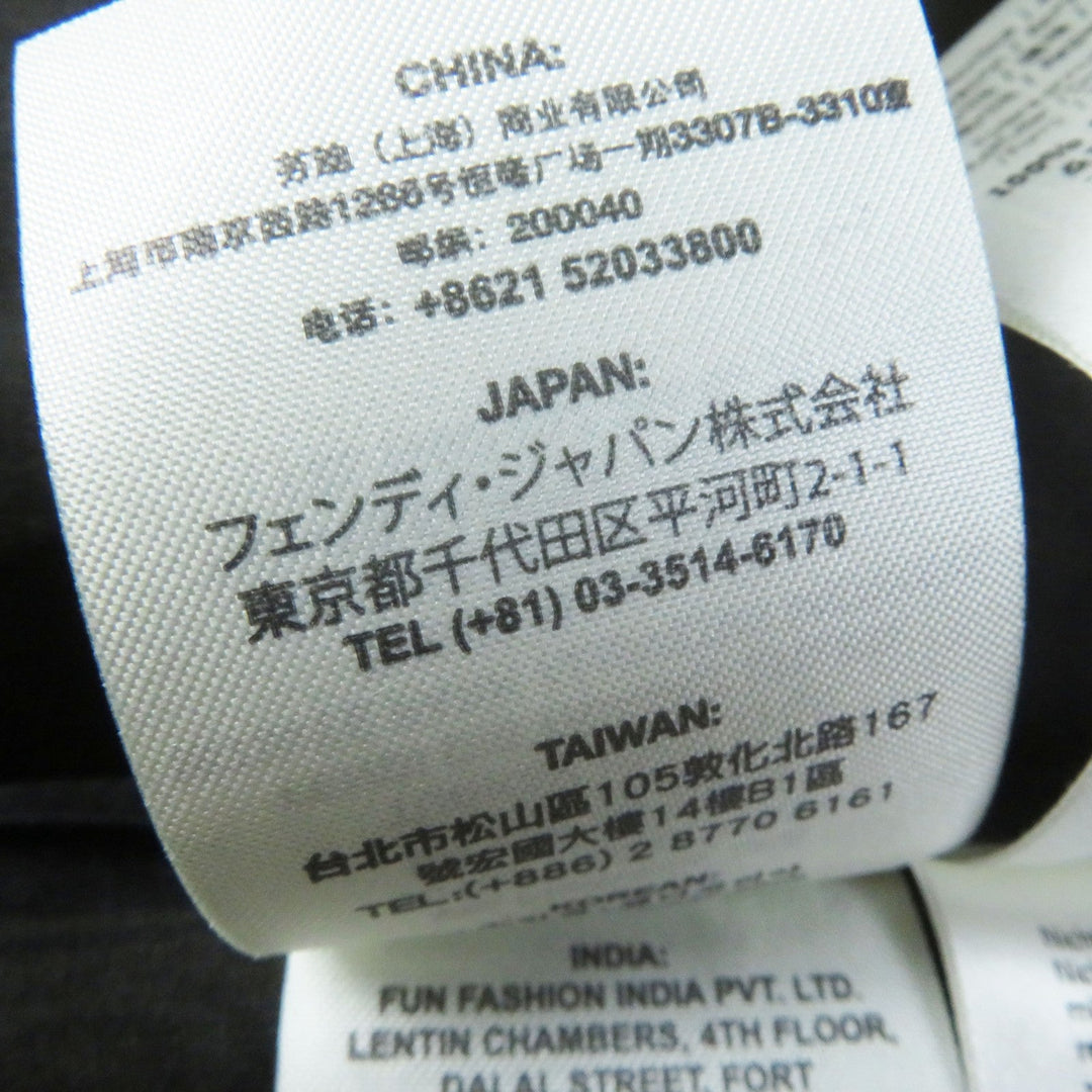 FENDI flare skirt FQ6560 Outer: 50% nylon, Outer: 50% acrylic, Lining: 100% silk Black green Women 36 Used Authentic