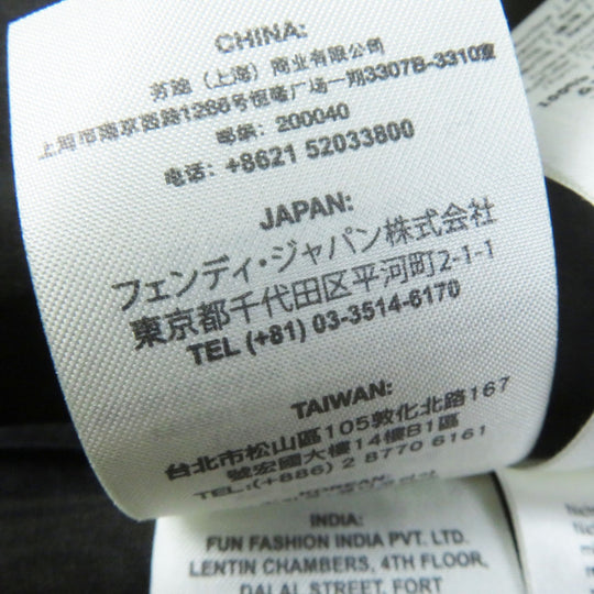 FENDI flare skirt FQ6560 Outer: 50% nylon, Outer: 50% acrylic, Lining: 100% silk Black green Women 36 Used Authentic