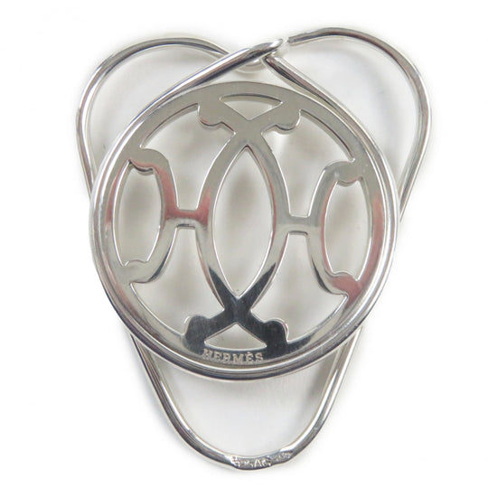 HERMES Money clip Main�FSV925 Silver kiss mens Used Authentic