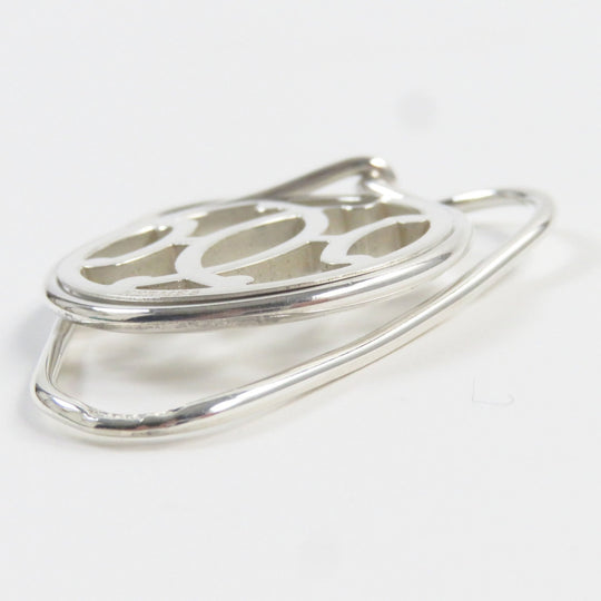 HERMES Money clip Main�FSV925 Silver kiss mens Used Authentic