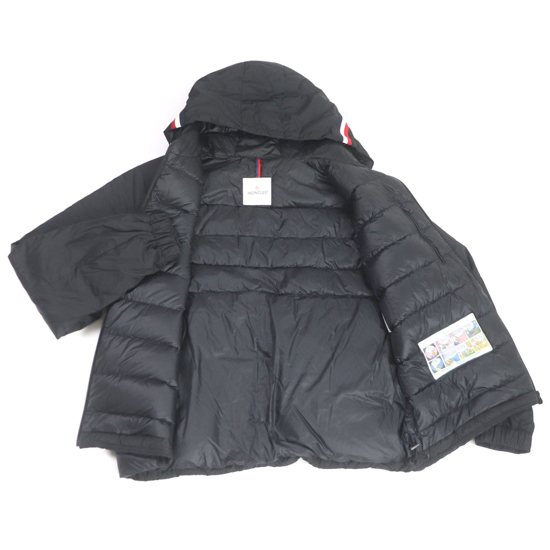 MONCLER Down jacket Main: 100% nylon, Filling: 90% down, Filling: 10% feather, Rib: 100% polyester black MELAMPYRE mens 5 Used Authentic