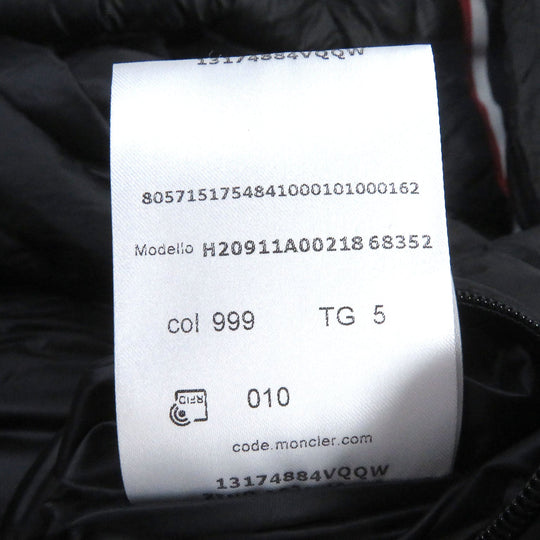 MONCLER Down jacket Main: 100% nylon, Filling: 90% down, Filling: 10% feather, Rib: 100% polyester black MELAMPYRE mens 5 Used Authentic