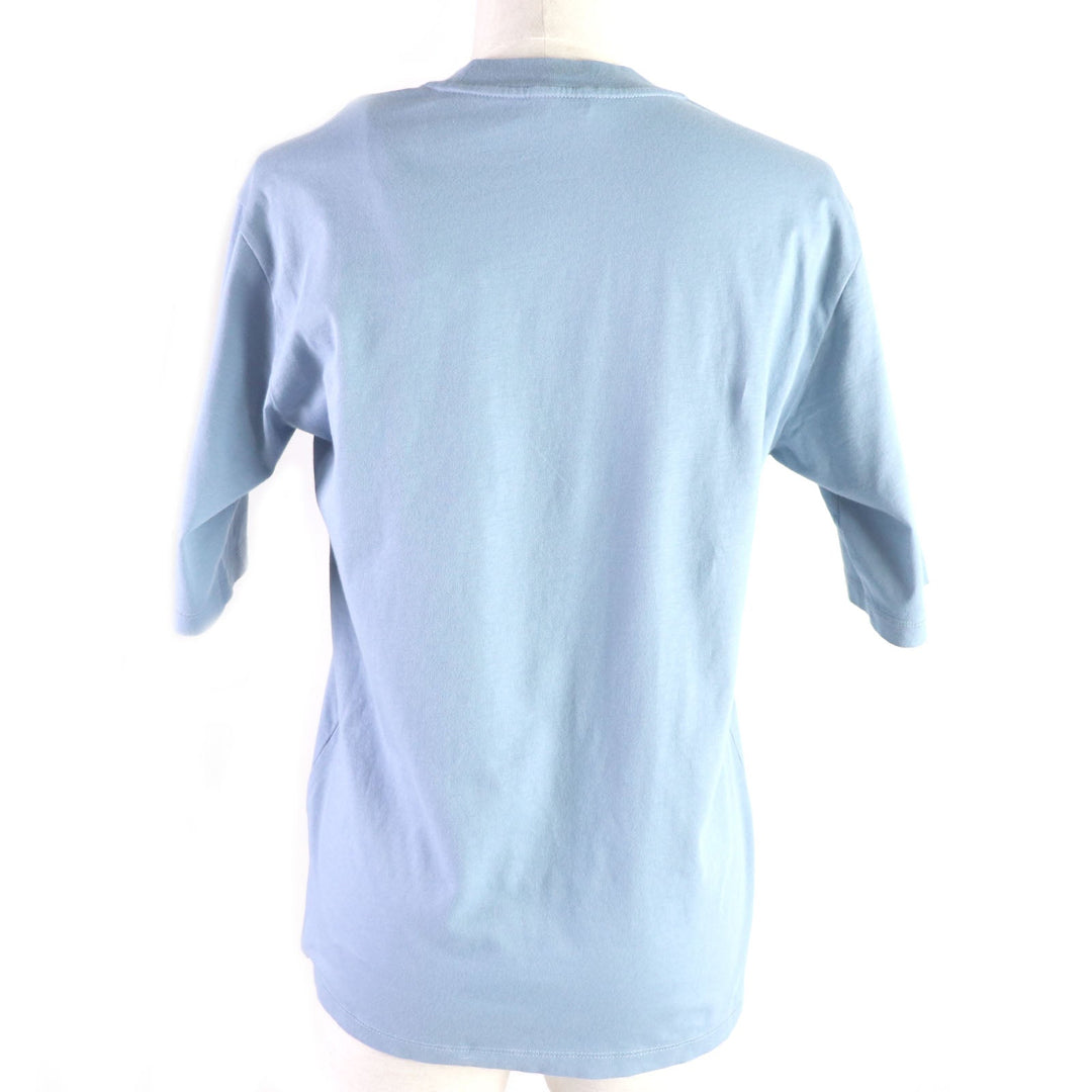 MONCLER Short sleeve T-shirt Main: 100% cotton Powder blue Women XS Used Authentic