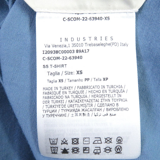 MONCLER Short sleeve T-shirt Main: 100% cotton Powder blue Women XS Used Authentic