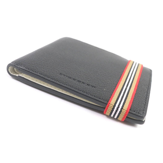 BURBERRY Bill Compartment 4074905 Main: Goatskin black mens Used Authentic