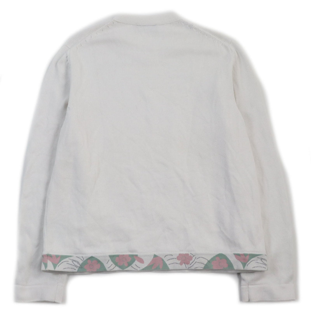 Dior HOMME knit 383M654AT556 Main: 100% cotton white DUNCAN GRANT AND CHARLESTON mens XL Used Authentic