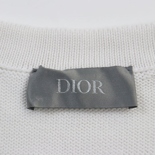 Dior HOMME knit 383M654AT556 Main: 100% cotton white DUNCAN GRANT AND CHARLESTON mens XL Used Authentic