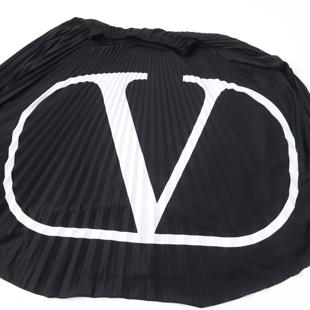 VALENTINO Pleated skirt RB0MD00P4M4 Main: 100% polyester black Women XS Used Authentic
