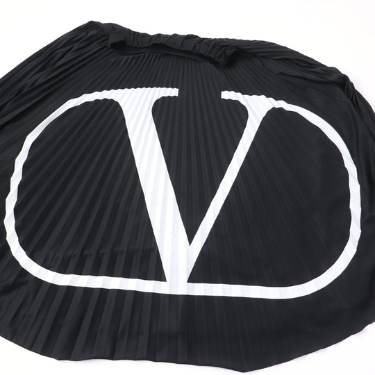 VALENTINO Pleated skirt RB0MD00P4M4 Main: 100% polyester black Women XS Used Authentic
