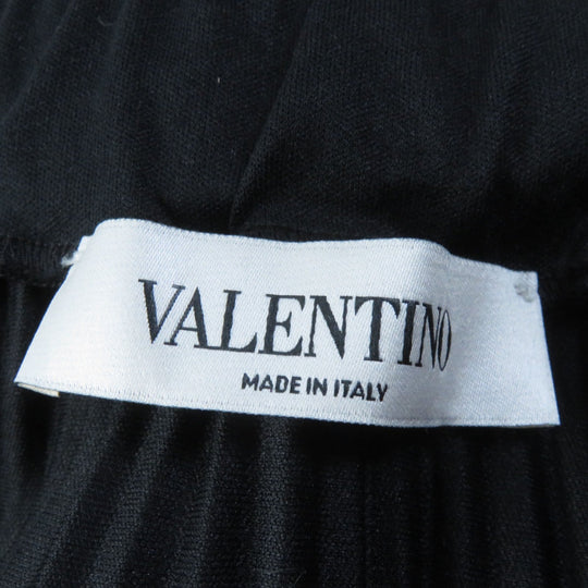 VALENTINO Pleated skirt RB0MD00P4M4 Main: 100% polyester black Women XS Used Authentic