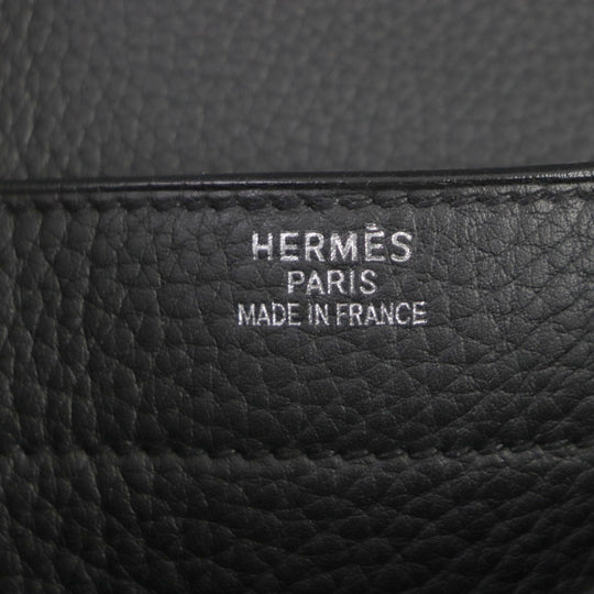 HERMES Briefcase Togo black Sac Adepeche 38 mens Used Authentic