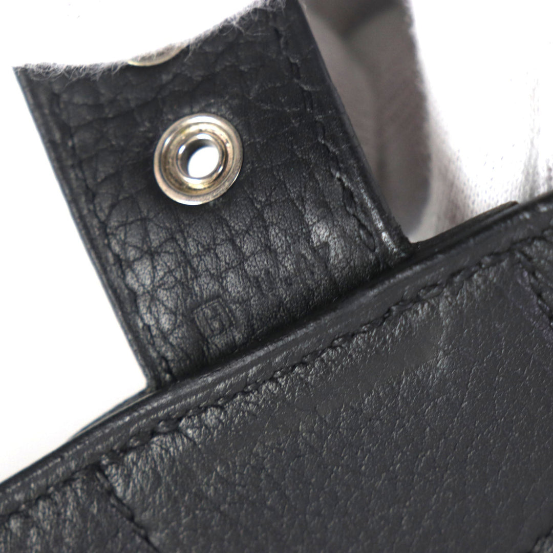 HERMES Briefcase Togo black Sac Adepeche 38 mens Used Authentic