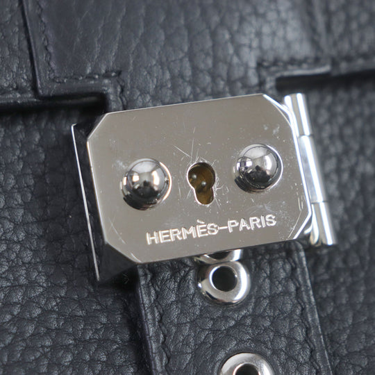 HERMES Briefcase Togo black Sac Adepeche 38 mens Used Authentic