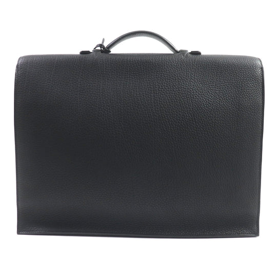 HERMES Briefcase Togo black Sac Adepeche 38 mens Used Authentic