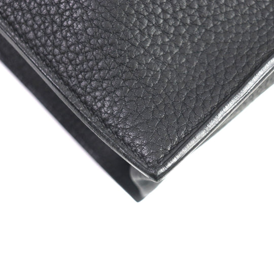 HERMES Briefcase Togo black Sac Adepeche 38 mens Used Authentic