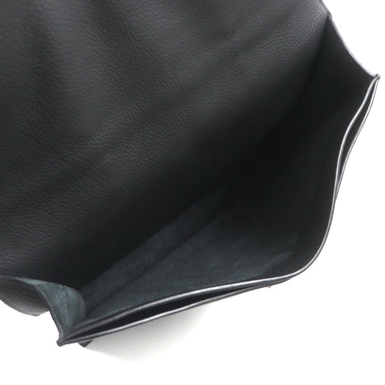 HERMES Briefcase Togo black Sac Adepeche 38 mens Used Authentic
