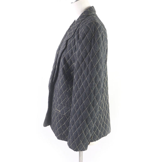 LEONARD tailored jacket Outer: 100% silk, Lining: 100% cupra black Women 11AR Used Authentic