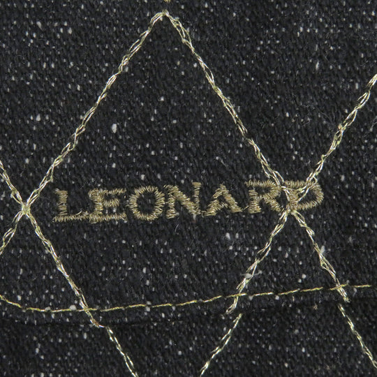 LEONARD tailored jacket Outer: 100% silk, Lining: 100% cupra black Women 11AR Used Authentic