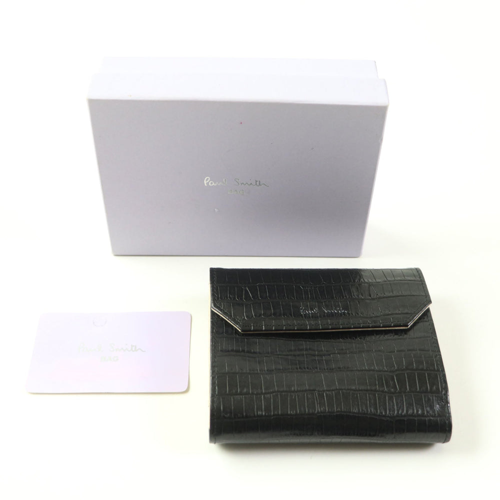 Paul Smith Bifold Wallet Main: Leather black Women Used Authentic