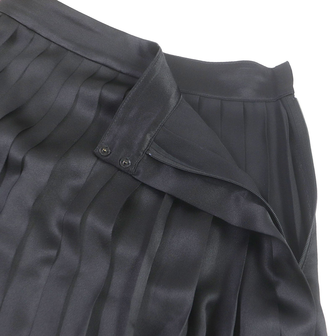 VERSACE Mini skirt Main: 100% silk black Women 36 Used Authentic