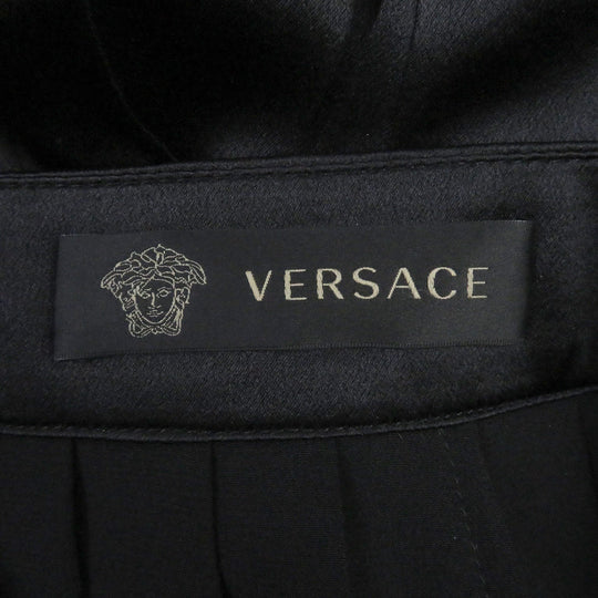 VERSACE Mini skirt Main: 100% silk black Women 36 Used Authentic