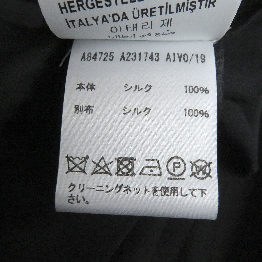 VERSACE Mini skirt Main: 100% silk black Women 36 Used Authentic