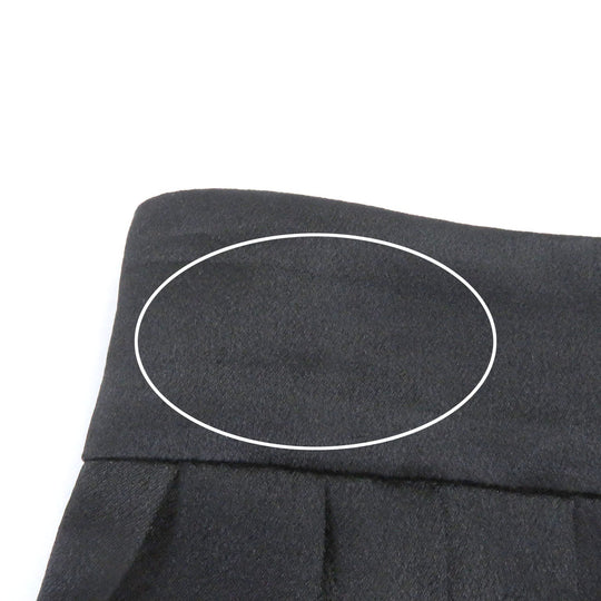 VERSACE Mini skirt Main: 100% silk black Women 36 Used Authentic