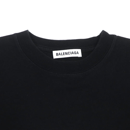 BALENCIAGA Short sleeve T-shirt 612965 Main: 100% cotton black mens S Used Authentic