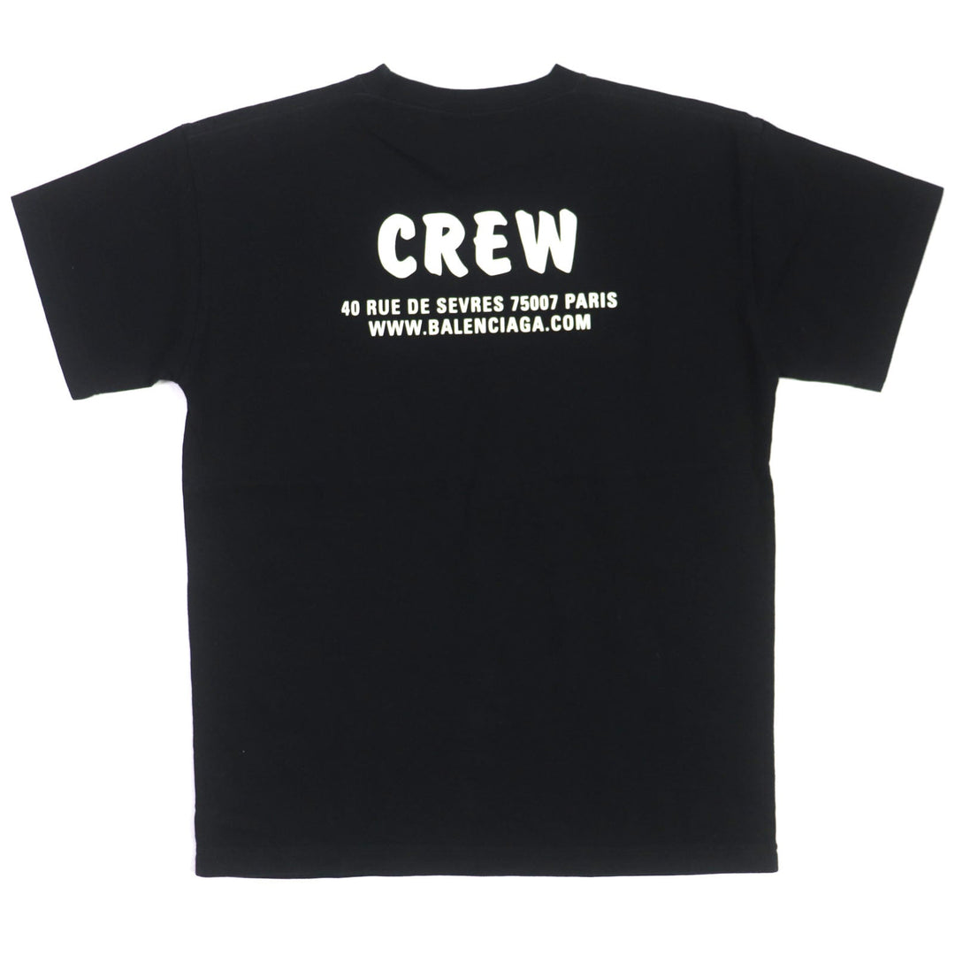 BALENCIAGA Short sleeve T-shirt 612965 Main: 100% cotton black mens S Used Authentic