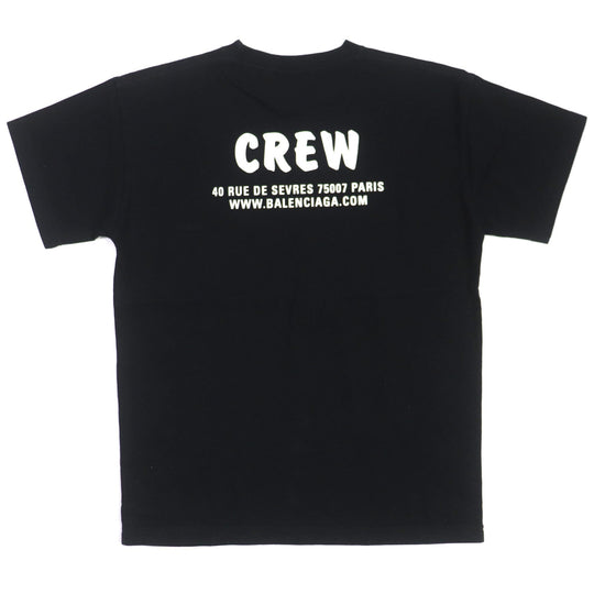 BALENCIAGA Short sleeve T-shirt 612965 Main: 100% cotton black mens S Used Authentic