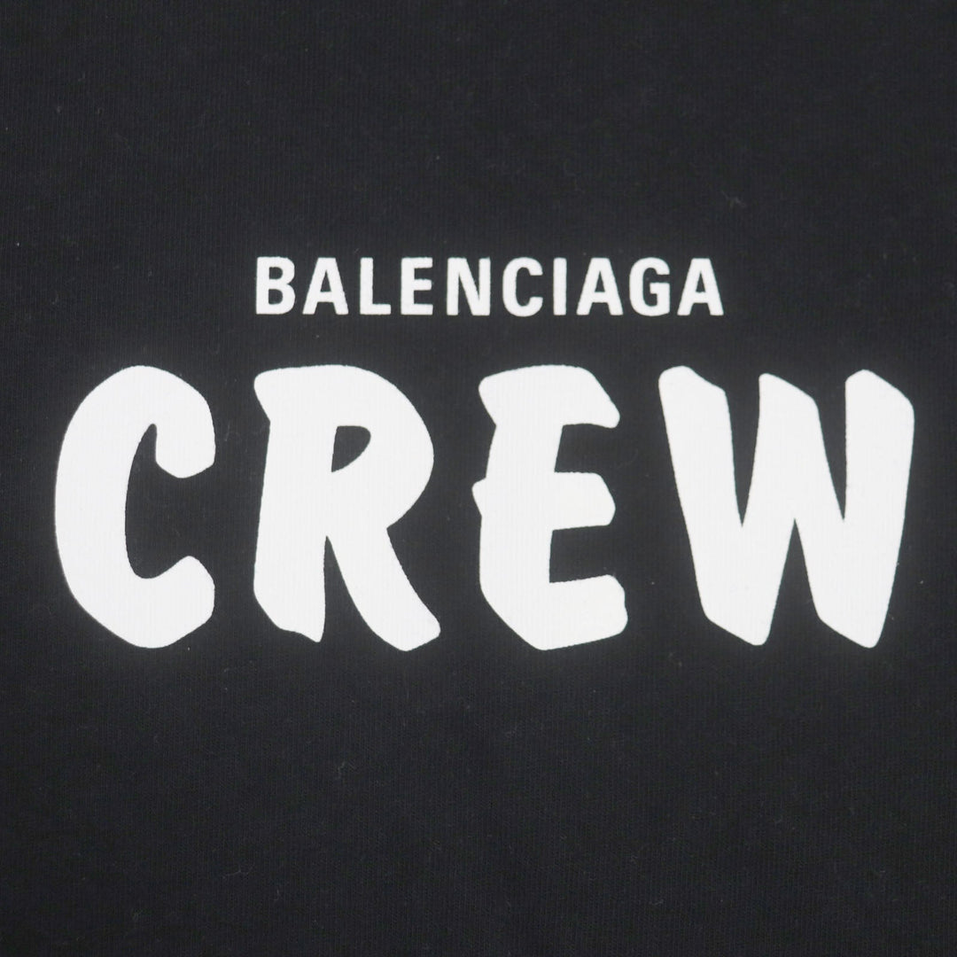 BALENCIAGA Short sleeve T-shirt 612965 Main: 100% cotton black mens S Used Authentic