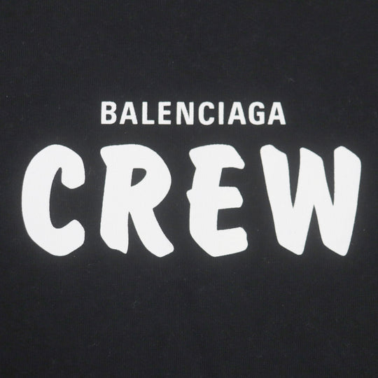 BALENCIAGA Short sleeve T-shirt 612965 Main: 100% cotton black mens S Used Authentic