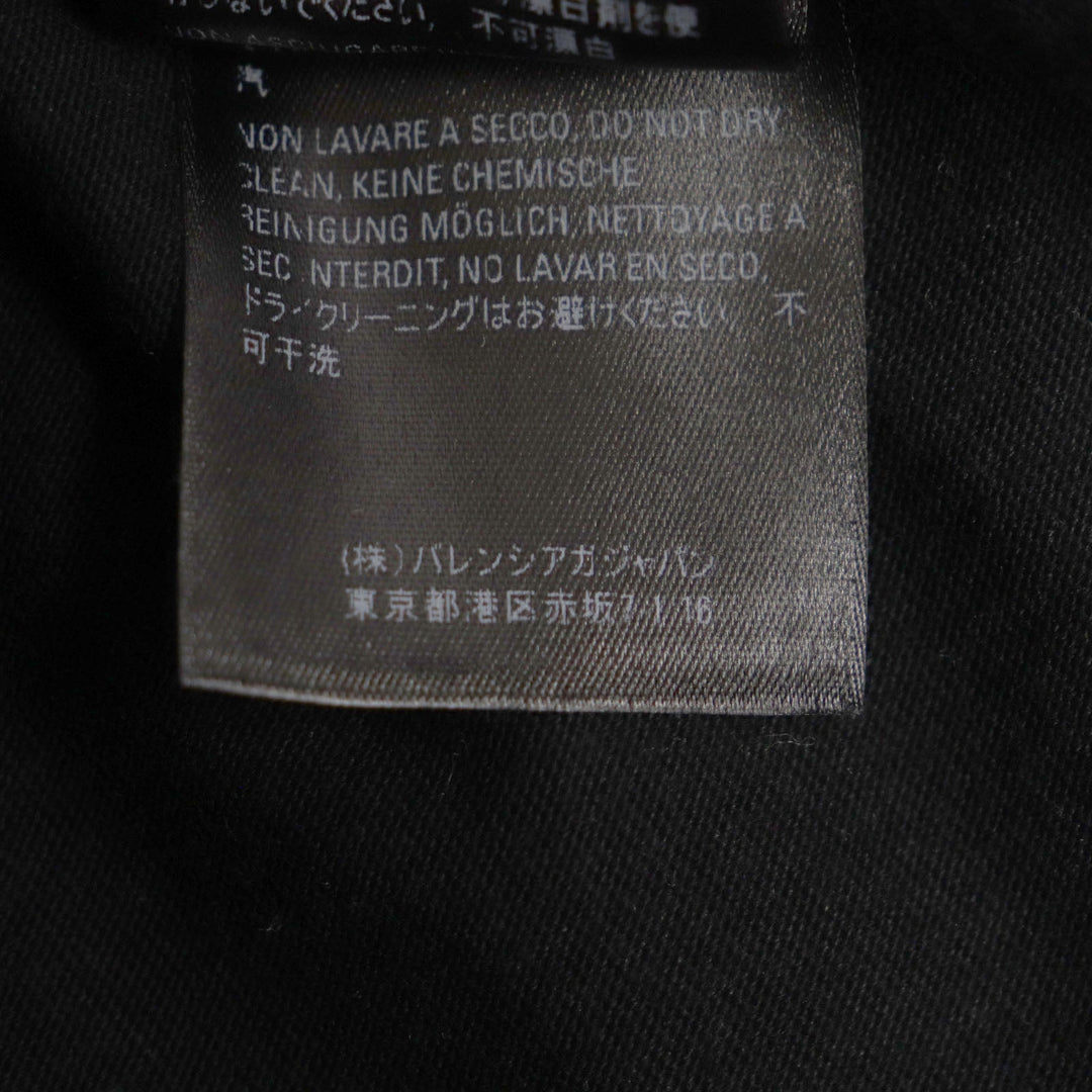 BALENCIAGA Short sleeve T-shirt 612965 Main: 100% cotton black mens S Used Authentic