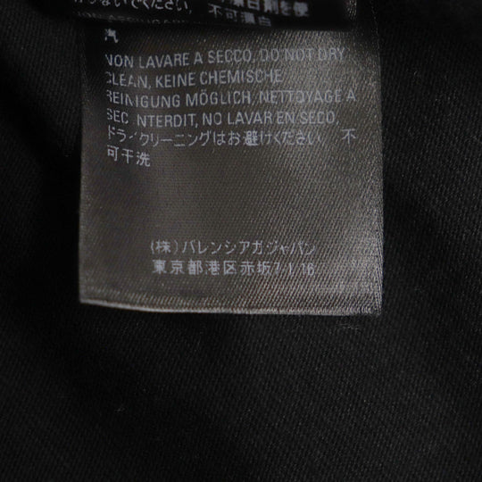 BALENCIAGA Short sleeve T-shirt 612965 Main: 100% cotton black mens S Used Authentic