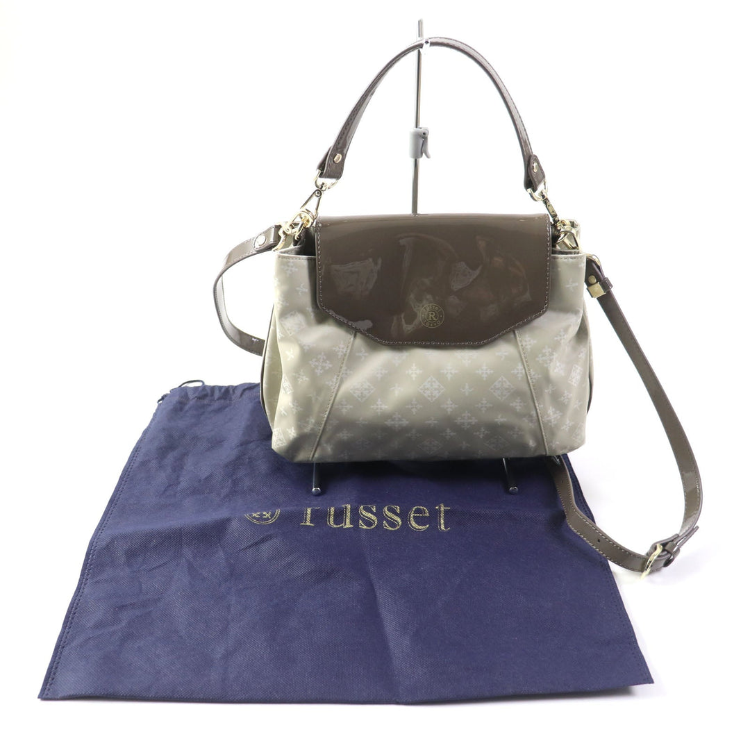 russet Handbag Outer: Polyester, Nylon, PVC processing Lining: Cotton leather, Cowhide leather PU processing Beige brown Women Used Authentic