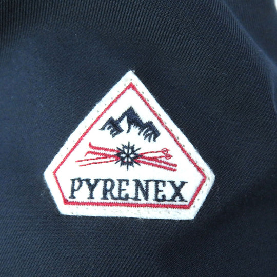 Pyrenex Down jacket Outer: 100% polyester, Lining: 100% nylon, Filling: 90% down, Filling: 10% feather, Fur: raccoon Navy BORDEAUX FUR Bordeaux fur Women 34 Used Authentic