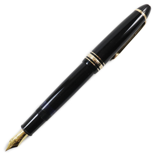 MONTBLANC fountain pen Main: Resin, Nib: K18 Black gold Meisterstuck No.146 mens Used Authentic