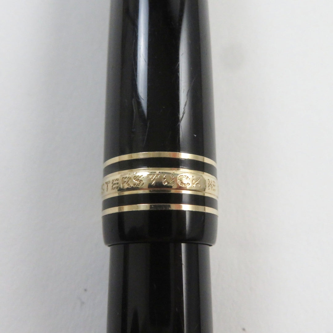 MONTBLANC fountain pen Main: Resin, Nib: K18 Black gold Meisterstuck No.146 mens Used Authentic