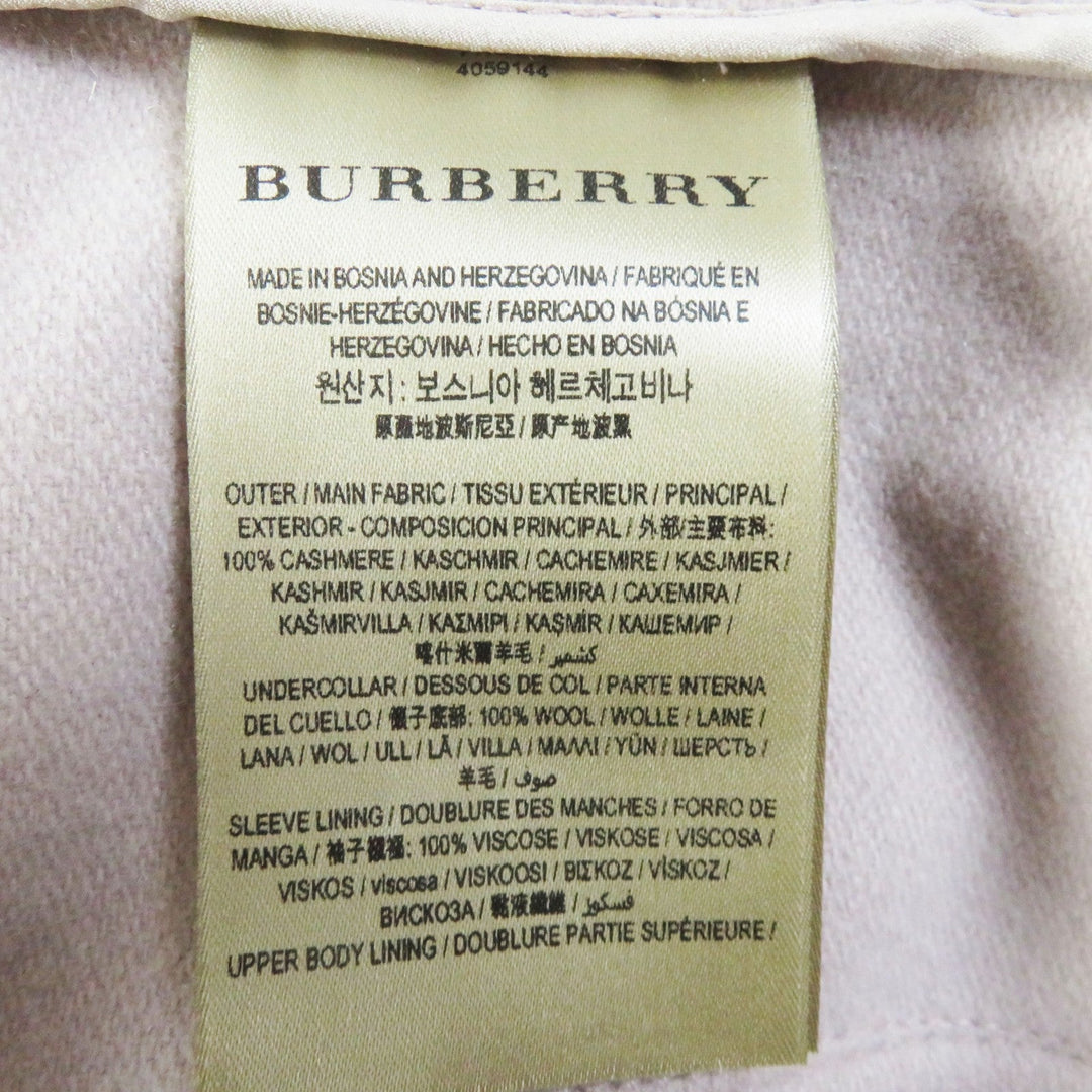 BURBERRY trench coat Outer: 100% cashmere, Lining: 100% cupra, Part: 100% wool, Sleeve lining: 100% viscose Light pink beige SANDRINGHAM Sandringham Women 44 Used Authentic