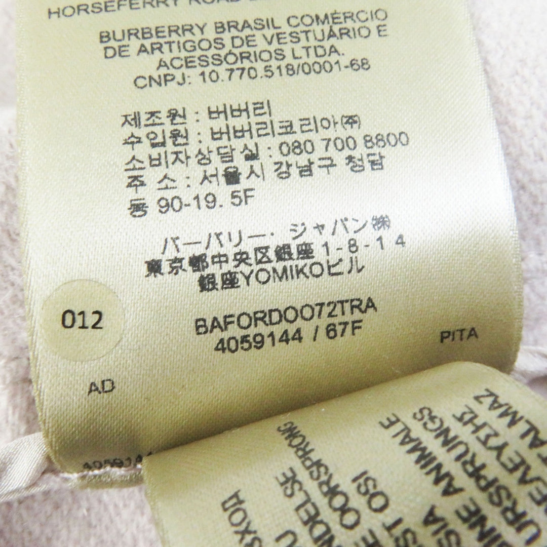 BURBERRY trench coat Outer: 100% cashmere, Lining: 100% cupra, Part: 100% wool, Sleeve lining: 100% viscose Light pink beige SANDRINGHAM Sandringham Women 44 Used Authentic
