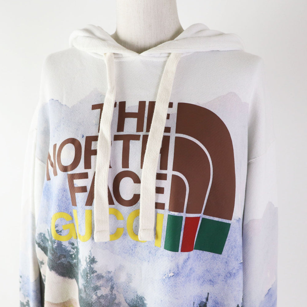 GUCCI Hoodie 672474 Main: 100% cotton Multi Trail Print sweatshirt Trail Print mens(Unisex) S Used Authentic