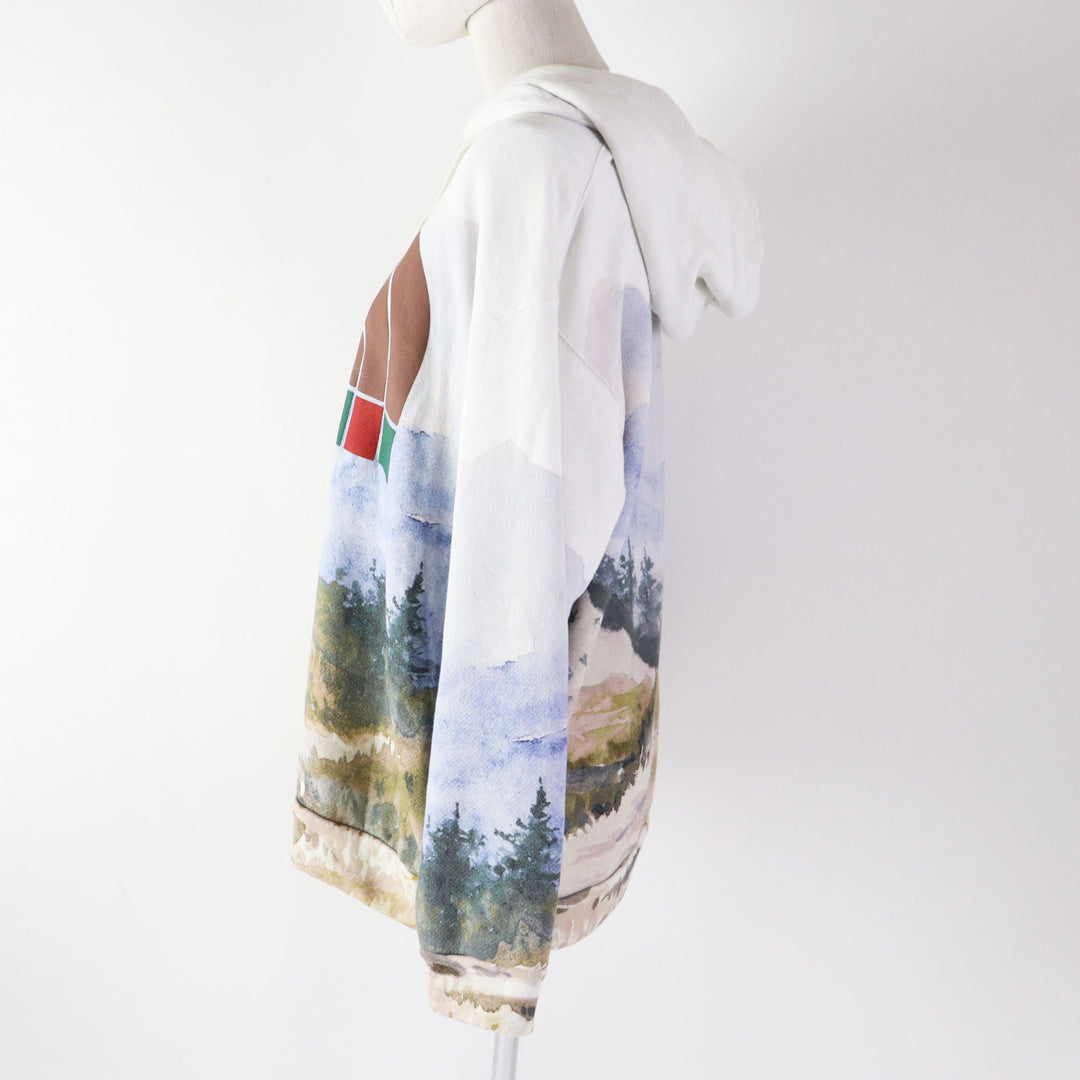 GUCCI Hoodie 672474 Main: 100% cotton Multi Trail Print sweatshirt Trail Print mens(Unisex) S Used Authentic